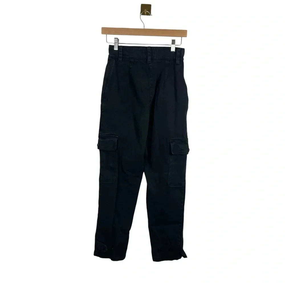 Aritzia Wilfred Free Modern Twill Cargo Pants in Black Size 2